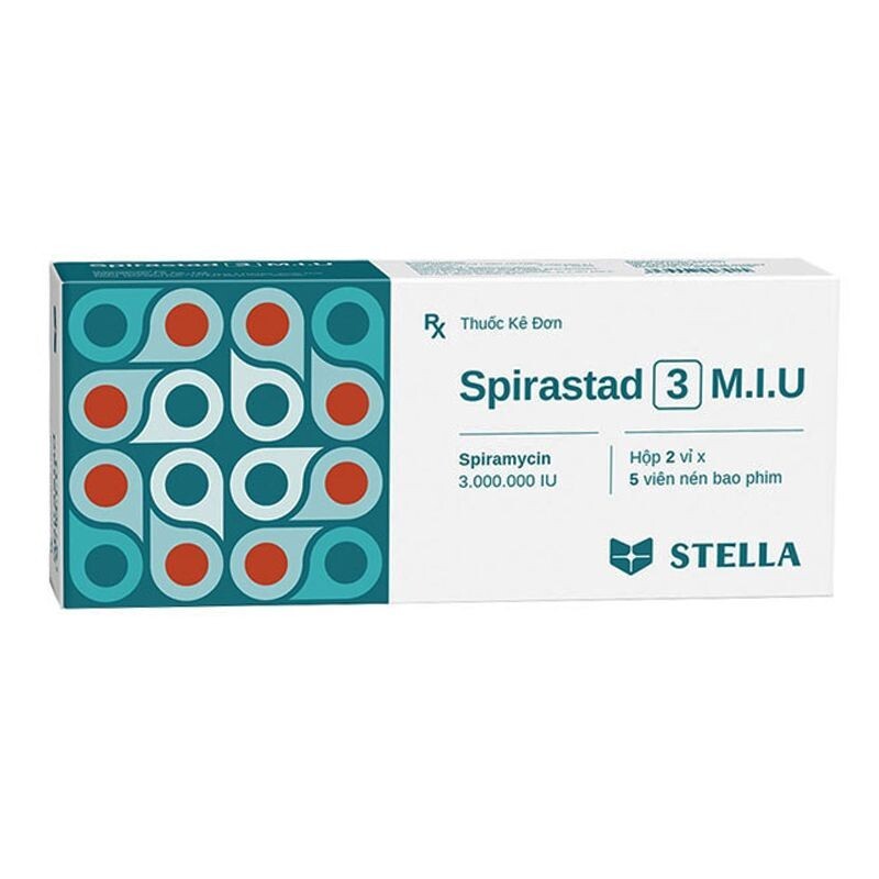 Spirastad 3 M.I.U Hộp 10 Viên - Điều Trị Nhiễm Khuẩn