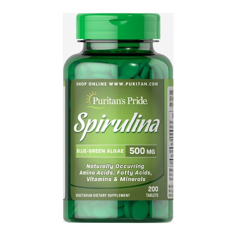 Spirulina 500mg Lọ 200 Viên - Hỗ Trợ Sức Khỏe