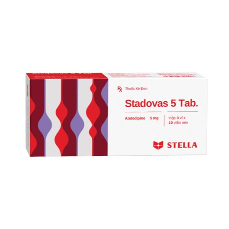 Stadovas 5 Tab Hộp 30 Viên - Điều Trị Huyết Áp Cao