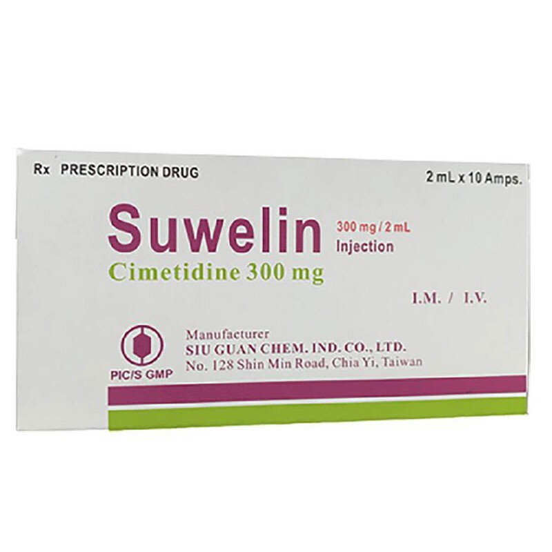 Suwelin Injection Hộp 10 Ống - Giảm Tiết Acid Dịch Vị