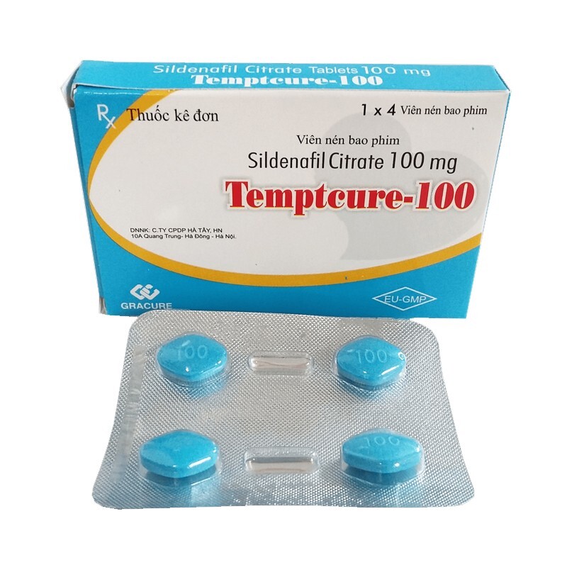 Temptcure Hộp 4 Viên – Điều Trị Rối Loạn Cương Dương