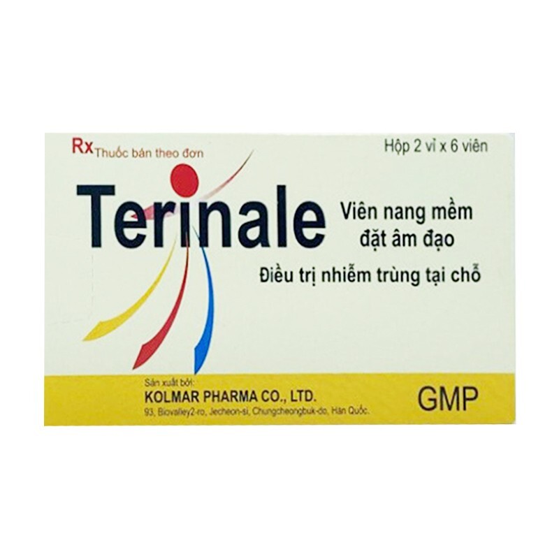 Viên Đặt Phụ Khoa Terinale - Hộp 12 Viên - Điều Trị Viêm
