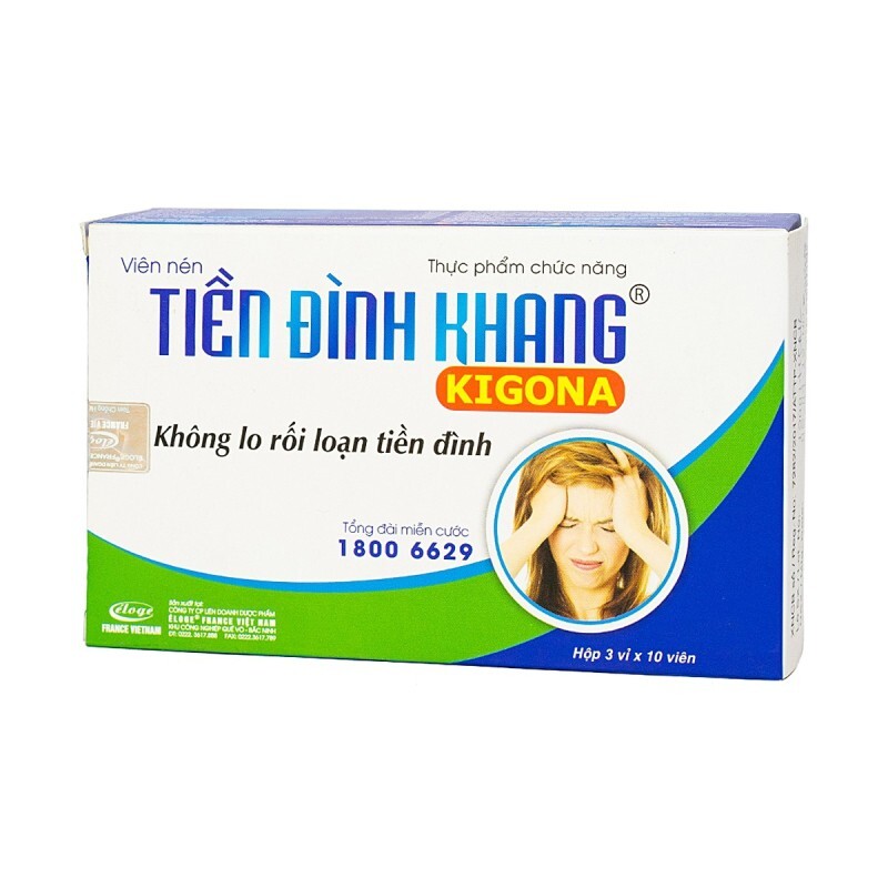 Tiền Đình Khang Kigona Hộp 30 Viên – Trị Rối Loạn Tiền Đình