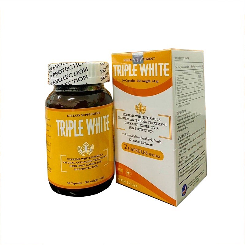 Triple White Hộp 50 Viên - Chống Nắng, Trắng Da