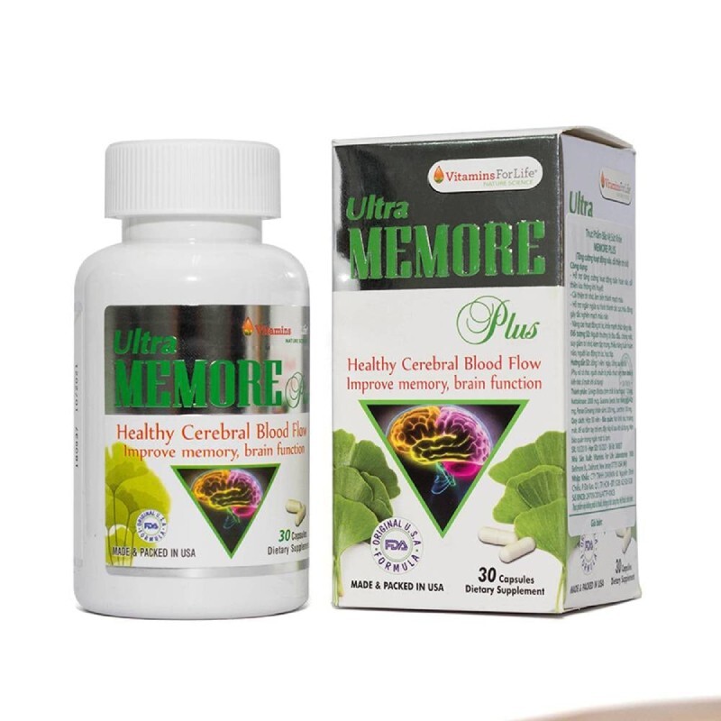 Ultra Memore Plus Lọ 30 Viên – Cải Thiện Trí Nhớ Và Não Bộ