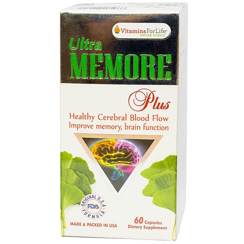 Ultra Memore Plus Lọ 60 Viên – Cải Thiện Trí Nhớ Và Não Bộ