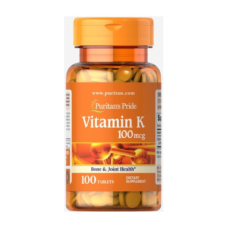Vitamin K 100 Mcg Lọ 100 Viên - Bổ Sung Vitamin Cho Cơ Thể