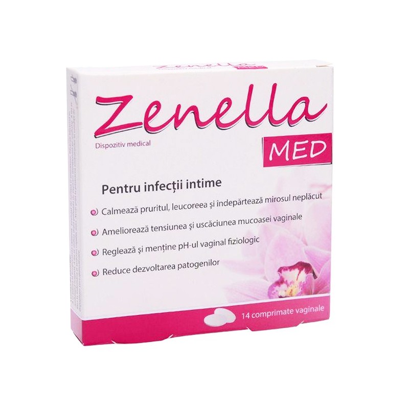 Viên Đặt Zenella Med - Hộp 14 Viên - Tái Tạo Vẻ Đẹp Vùng Kín