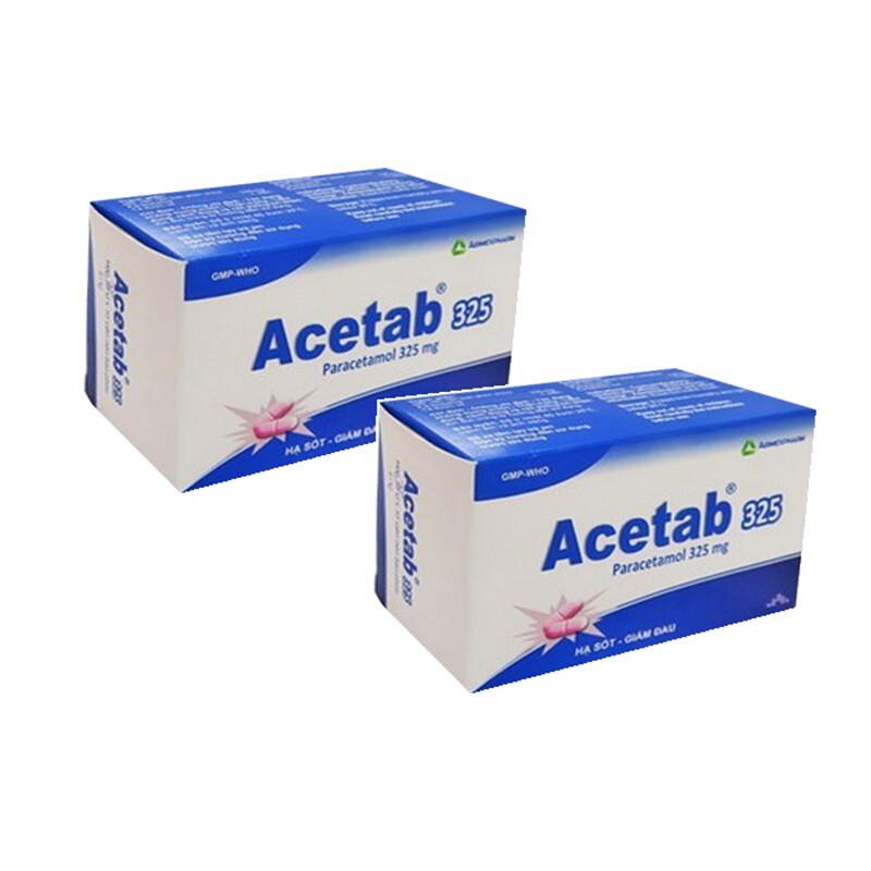 Thuốc Acetab 325 - Hộp 100 Viên - Điều Trị Chứng Đau Và Sốt