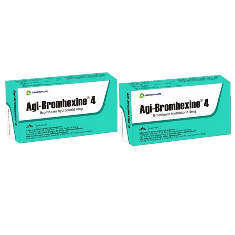 Thuốc Agi-bromhexine 4 - Dùng Bổ Trợ Trong Nhiễm Khuẩn