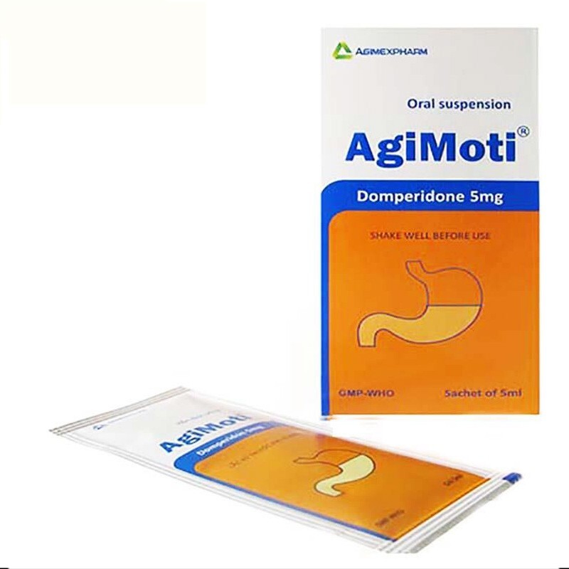 Thuốc Agimoti 5mg/5ml -Hộp 10 Gói - Trị Nôn Và Buồn Nôn