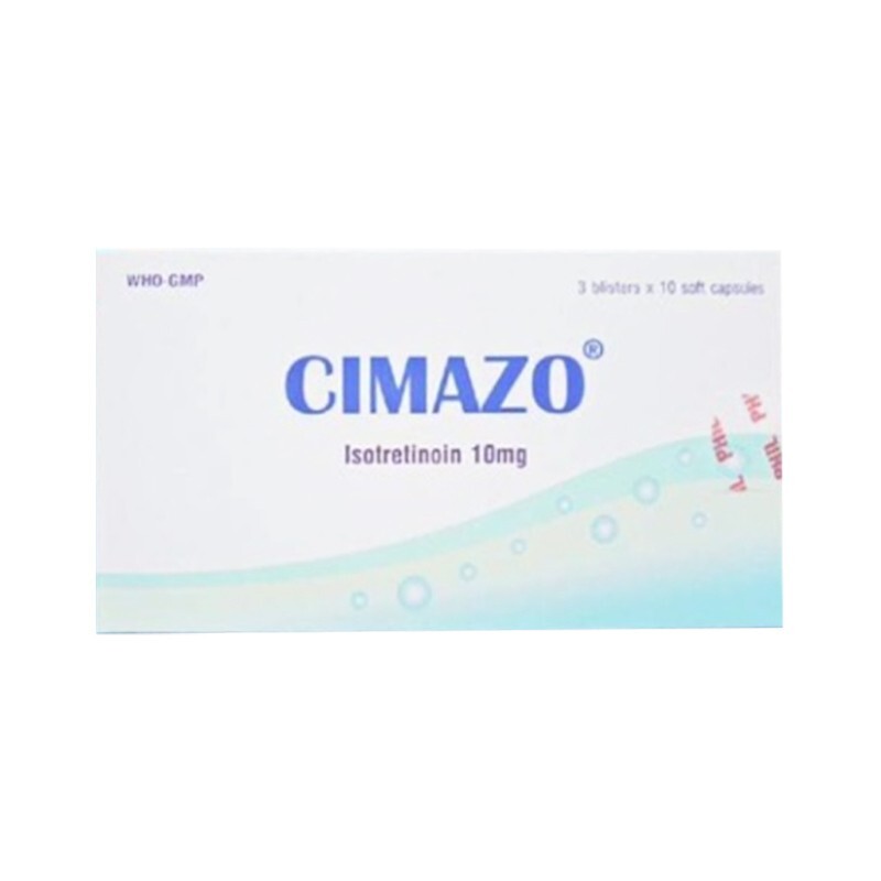 Thuốc Cimazo - Hộp 30 Viên - Giảm Tiết Bã Nhờn, Ngừa Mụn