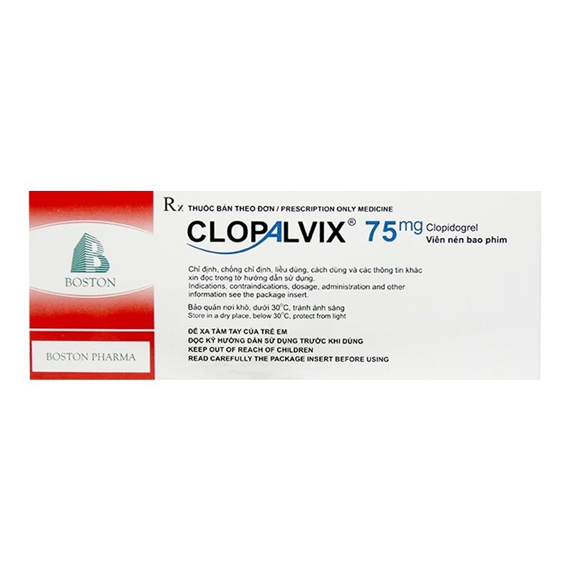 Thuốc Clopalvix 75mg - Hộp 60 Viên - Ngăn Ngừa Xơ Vữa Động Mạch
