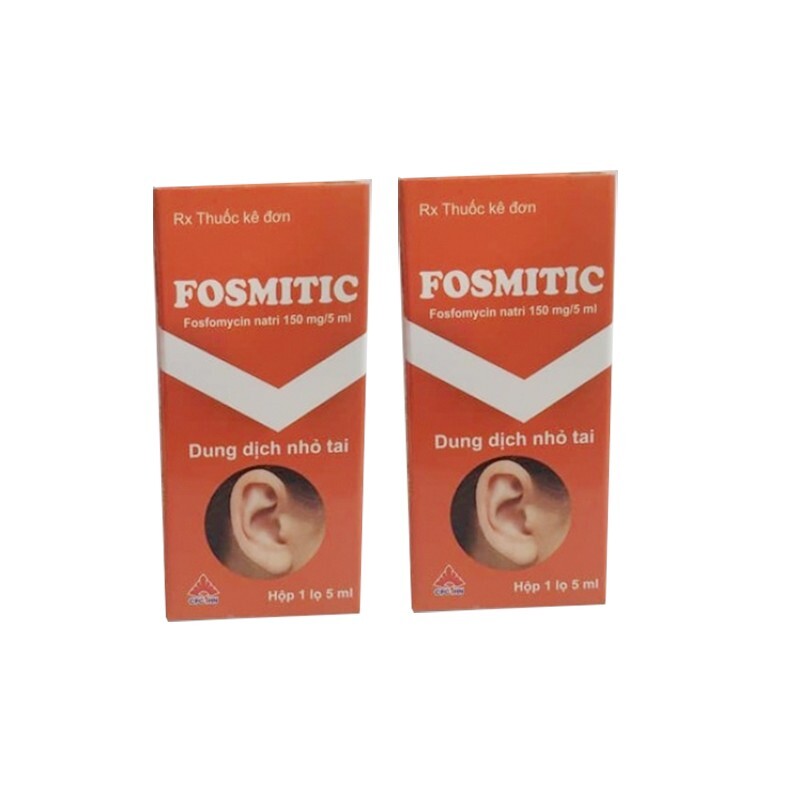 Thuốc Nhỏ Tai Fosmitic - Lọ 5ml - Trị Vi Khuẩn, Bệnh Viêm Tai