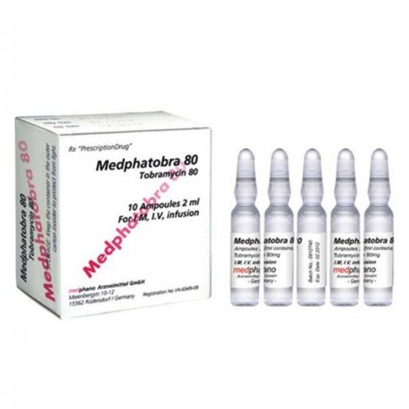 Medphatobra 80mg Hộp 10 Ống - Trị Nhiễm Khuẩn Hiệu Quả
