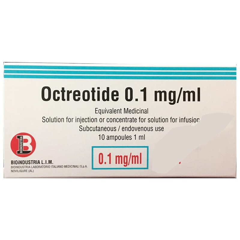 Octreotide 0,1mg Hộp 10 Ống - Trị Nội Tiết Dạ Dày