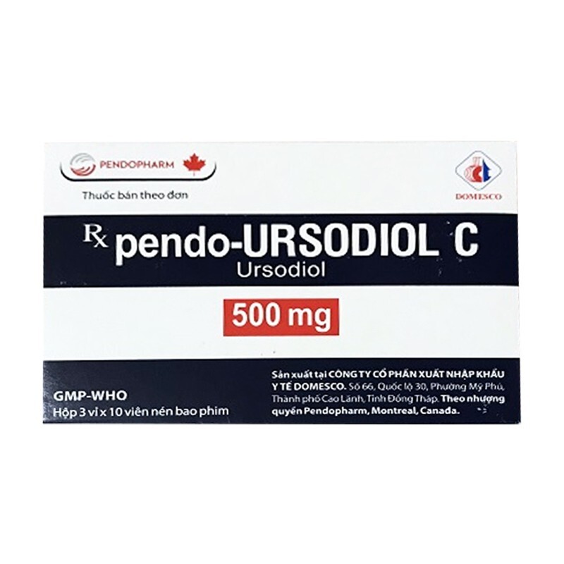 Pendo Ursodiol C - Hộp 30 Viên - Làm Tan Sỏi Mật Cholesterol