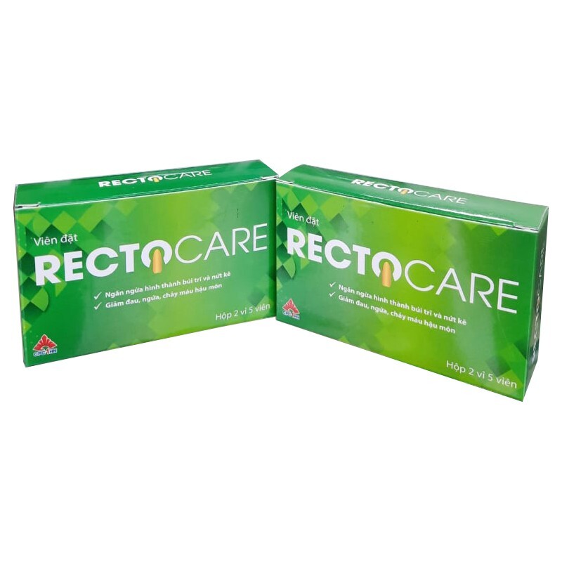 Viên Đặt Rectocare - Hộp 10 Viên - Bảo Vệ Niêm Mạc Do Trĩ