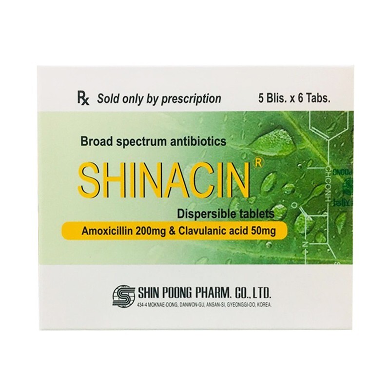 Thuốc Shinacin - Hộp 30 Viên - Điều Trị Bệnh Nhiễm Trùng