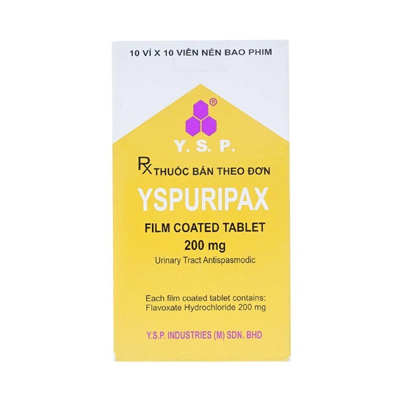 Thuốc Yspuripax 200mg - Hộp 100 Viên - Điều Trị Tiểu Đêm, Tiểu Gấp