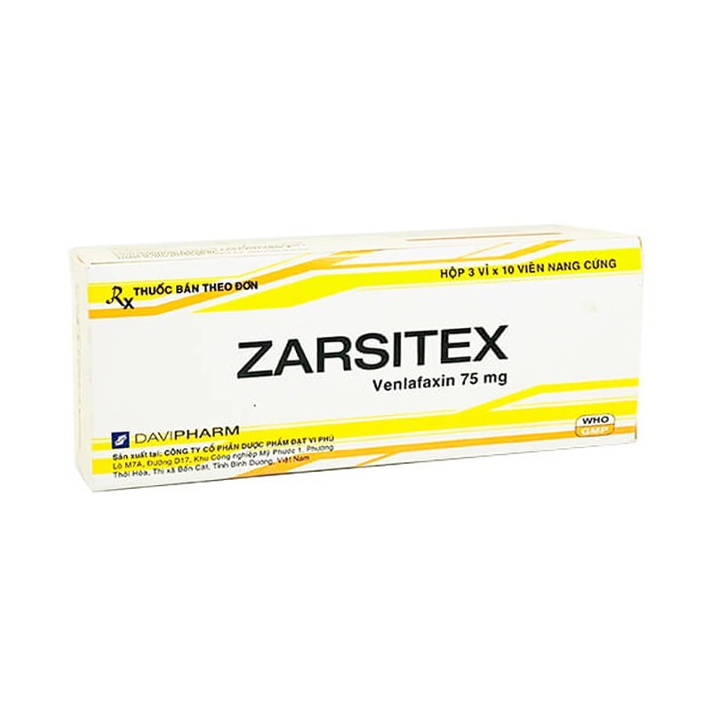 Thuốc Zarsitex - Hộp 30 Viên - Điều Trị Chứng Lo Âu