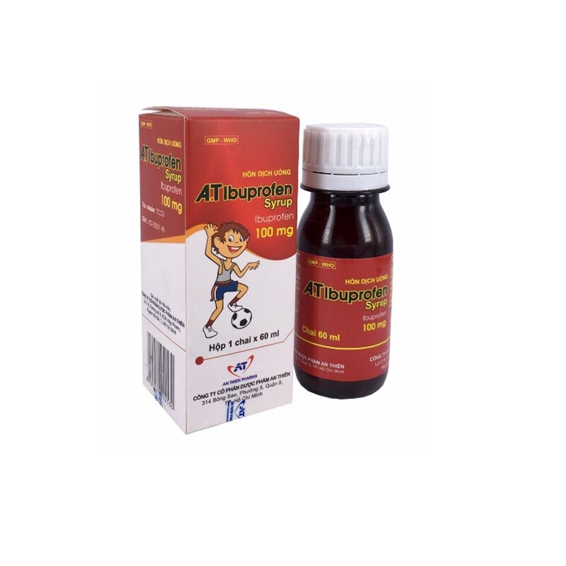 A.T Ibuprofen Chai 60ml - Hạ Sốt, Giảm Đau