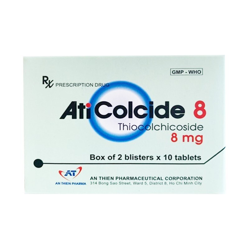 AtiColcide 8 Hộp 20 Viên - Thuốc Giãn Cơ