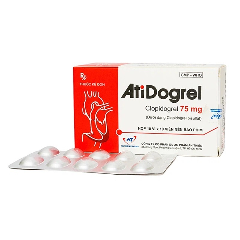 Atidogrel Hộp 100 Viên - Dự Phòng Nhồi Màu Cơ Tim, Đột Quỵ