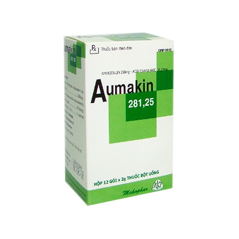 Aumakin 281,25 Hộp 12 Gói - Thuốc Trị Nhiễm Khuẩn