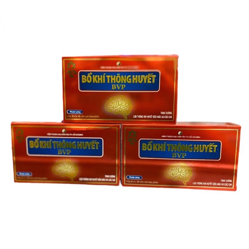 Bổ Khí Thông Huyết BVP Hộp 30 Viên - Trị Xơ Vữa Động Mạch