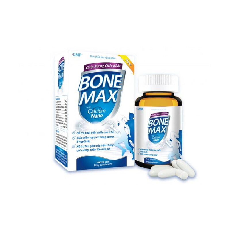 Bone Max New Hộp 60 Viên - Hỗ Trợ Phát Triển Chiều Cao Ở Trẻ