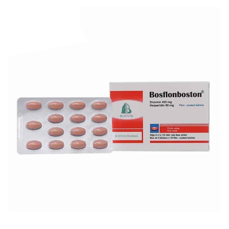 Bosflonboston Hộp 60 Viên - Trị Suy Tĩnh Mạch