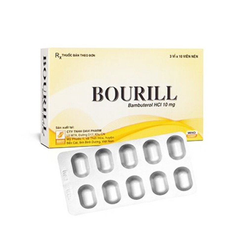 Bourill Hộp 30 Viên - Trị Bệnh Phổi Có Kèm Co Thắt