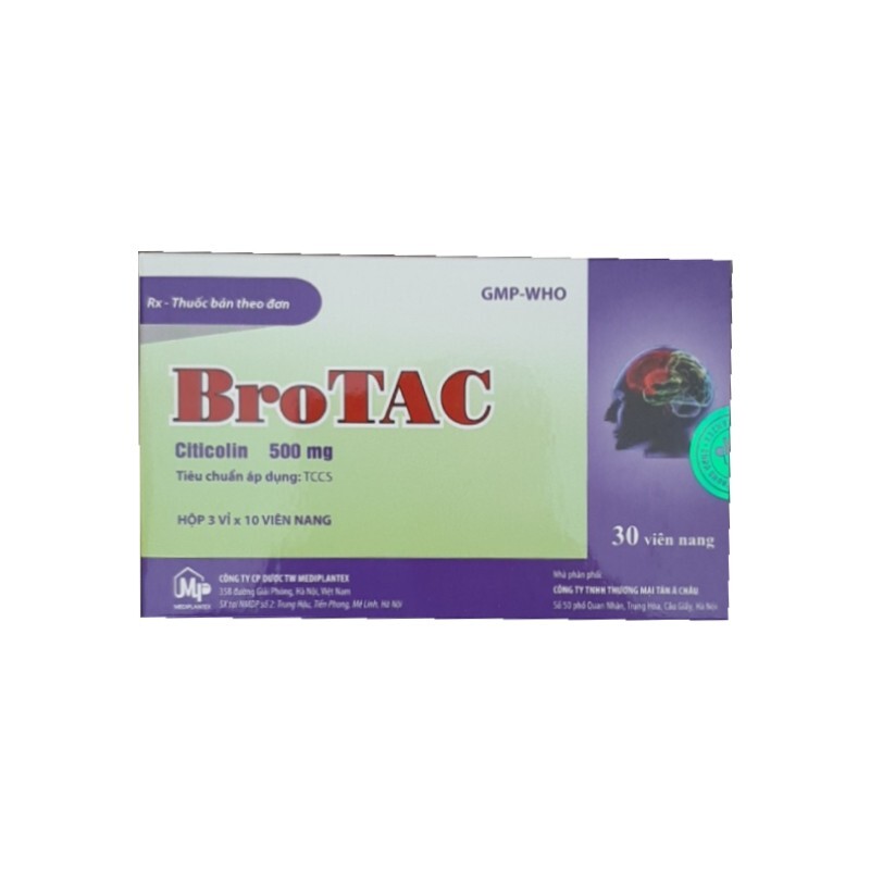 Thuốc Brotac 500mg - Hôp 30 Viên - Điều Trị Alzheimer