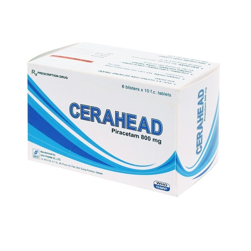 Cerahead Hộp 60 Viên - Trị Rối Loạn Thần Kinh Trung Ương
