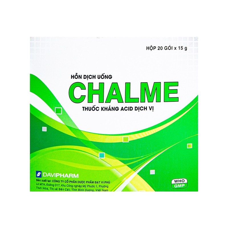 Chalme Hộp 20 Gói - Trung Hòa Acid Dịch Vị
