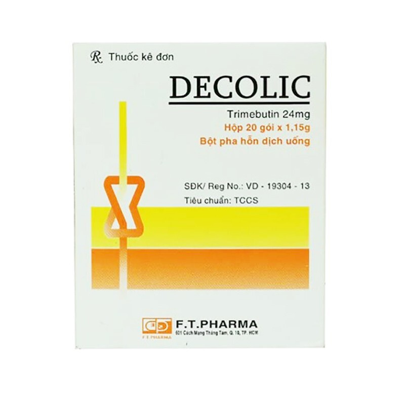 Decolic 24mg Hộp 20 Gói - Trị Rối Loạn Đường Ruột Gây Đau