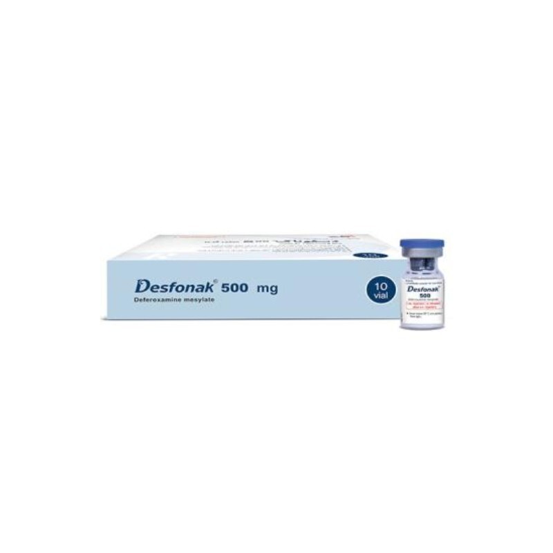 Desfonak 500mg Hộp 10 Ống - Thuốc Giải Độc Ngộ Độc Sắt