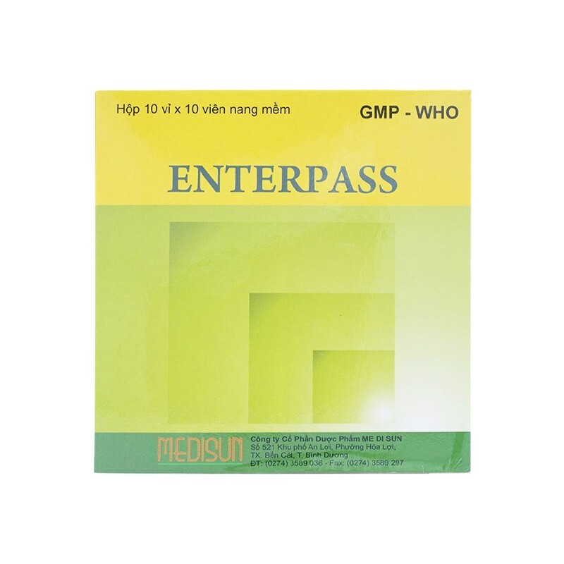 Enterpass Hộp 100 Viên - Hết Khó Chiu Do Đầy Hơi, Khó Tiêu