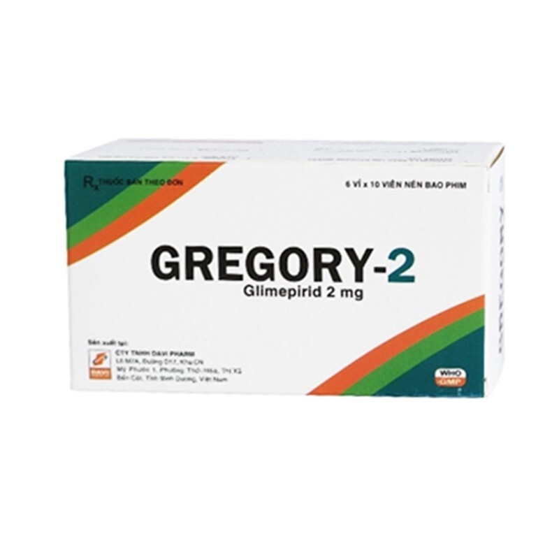 Gregory-2 Hộp 60 Viên - Điều Trị Bệnh Tiểu Đường