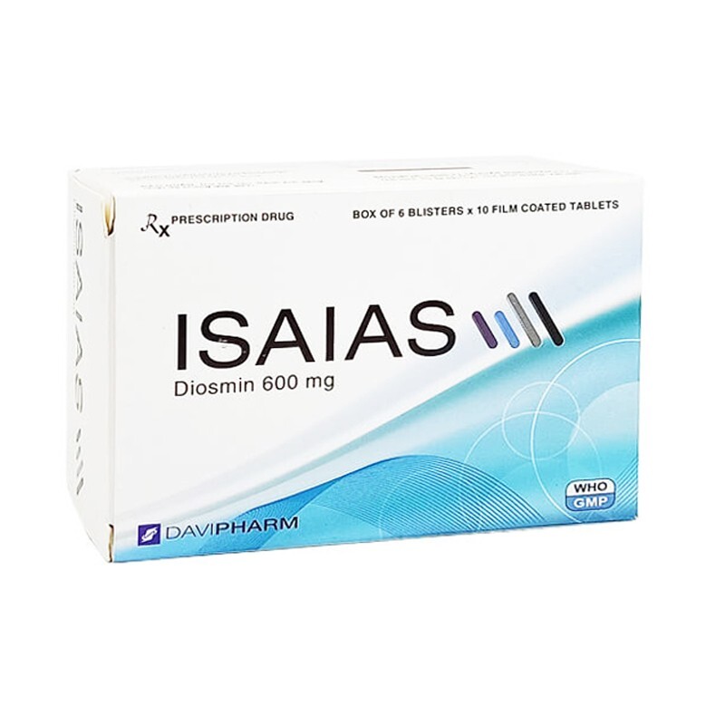 Isaias Hộp 60 Viên - Giúp Làm Bền Thành Mạch