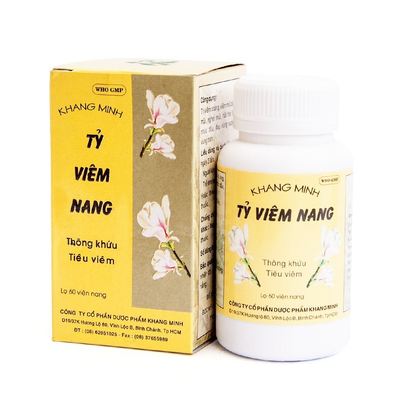 KHANG MINH TỶ VIÊM NANG Lọ 60 Viên - Trị Viêm Mũi Dị Ứng