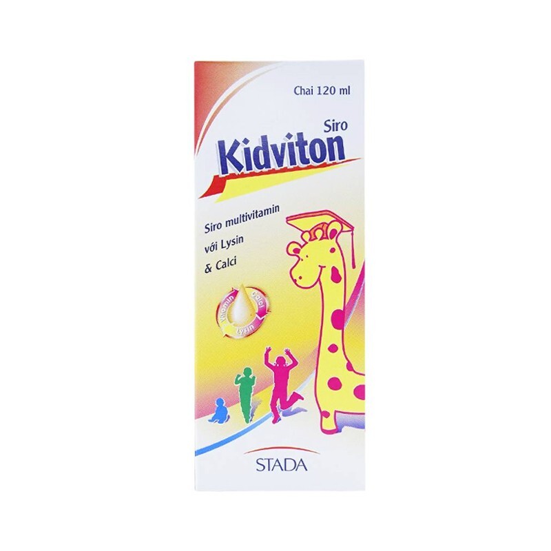 Kidviton Chai 120ml - Siro Vitamin Tổng Hợp, Lysine Và Canxi