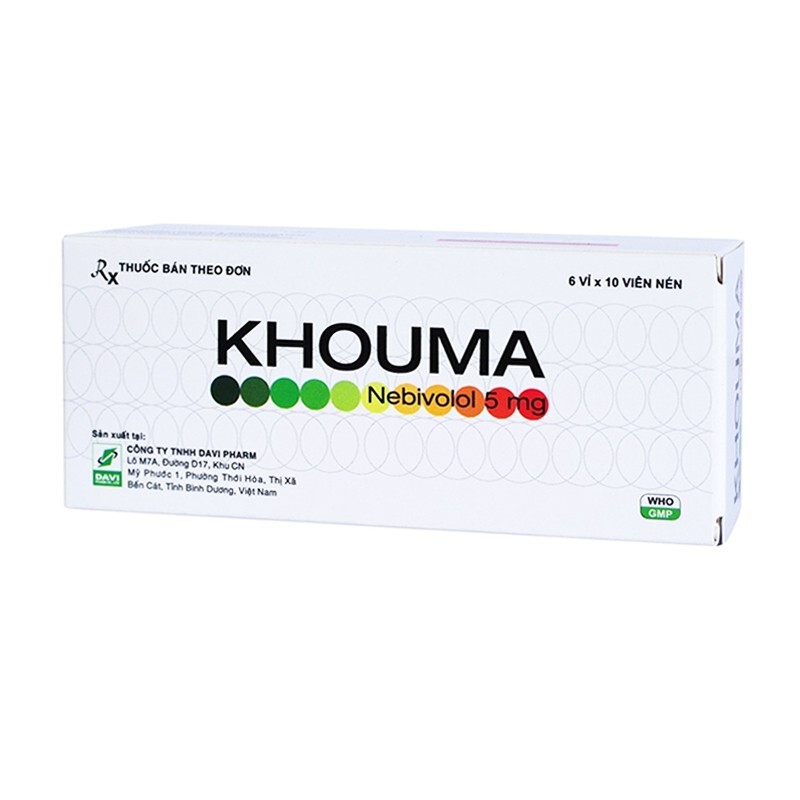 Khouma 5mg Hộp 60 Viên - Thuốc Trị Suy Tim, Tăng Huyết Áp