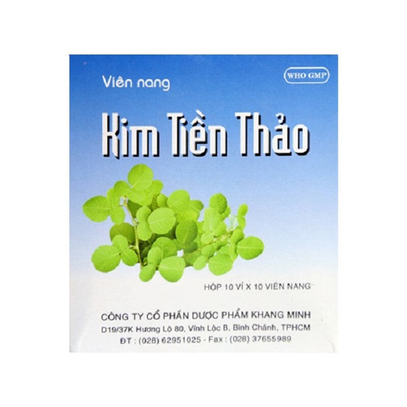 Kim Tiền Thảo Khang Minh Hộp 100 Viên - Thanh Nhiệt, Lợi Tiểu