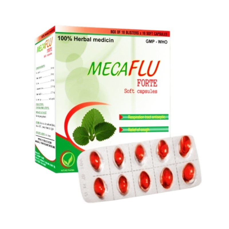 Mecaflu Forte Hộp 100 Viên - Thuốc Trị Ho, Cảm