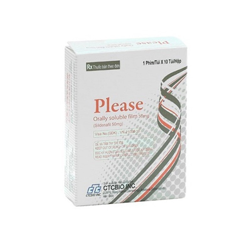 PLEASE ORALLY SOLUBLE FILM 50MG Hộp 10 Phim - Thuốc Rối Loạn Cương Dương