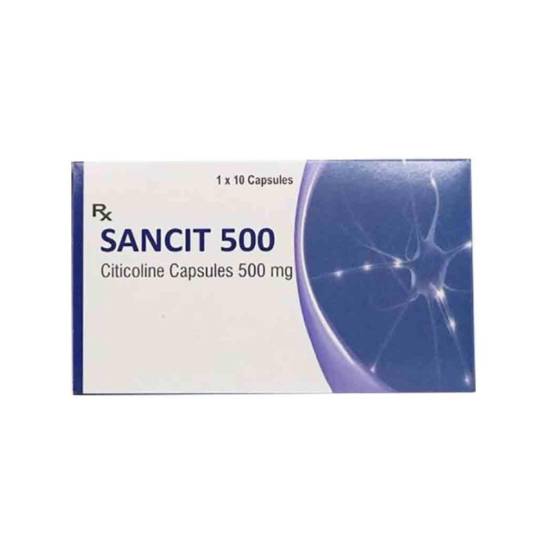 Sancit 500 Hộp 10 Viên - Hỗ Trợ Trị Suy Giảm Trí Nhớ
