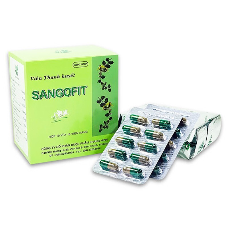 Viên Thanh Huyết SANGOFIT Hộp 100 Viên - Hỗ Trợ Chức Năng Gan