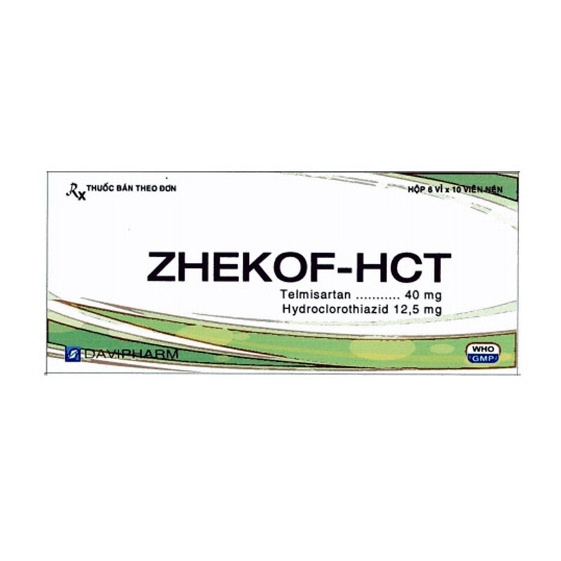 Zhekof-HCT Hộp 60 Viên - Thuốc Trị Cao Huyết Áp